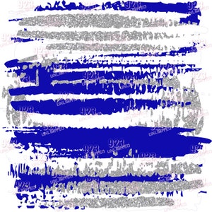 139 - Penselen - koningsblauw, zilver en wit - digitaal papier, direct downloaden, digitale penselen, sublimatie jpg en png 300 dpi, penseelstreken