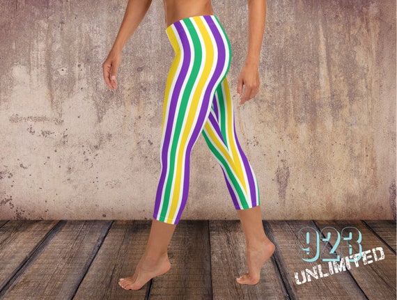 Striped workout cheap tights