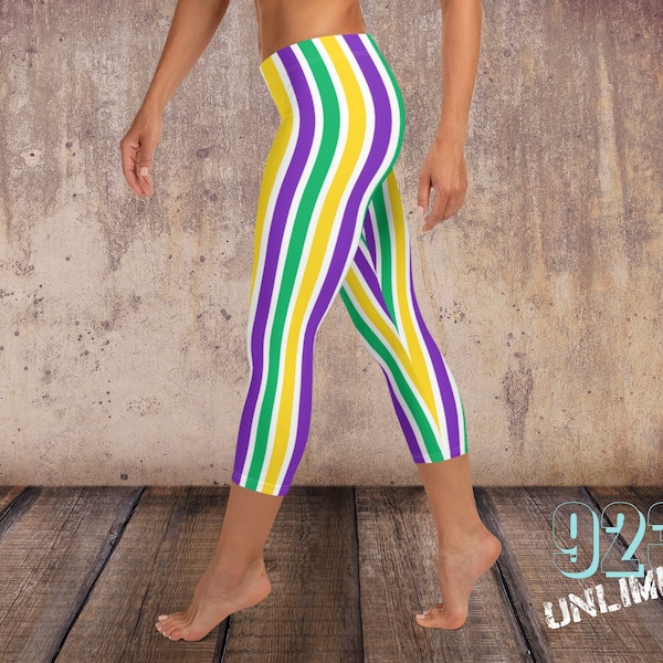 Striped Leggings Etsy