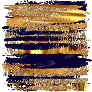 029 - Brushes - Navy & Gold - Digital Papers, Instant Download, Digital navy, sublimation jpg and png 300dpi, shiny metallic glitter gold