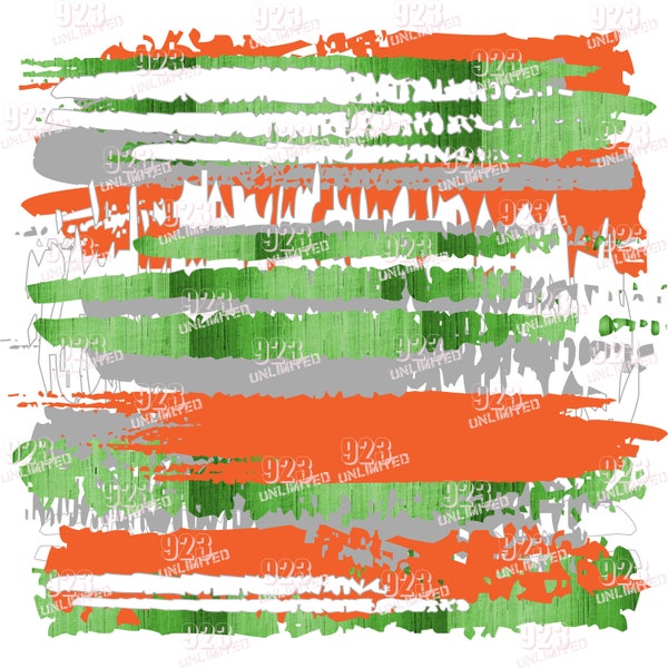 034-Brushes-Green-Orange-Gray-White - Sublimation Design -Digital Paper, Instant Download, sublimation jpg and png 300dpi