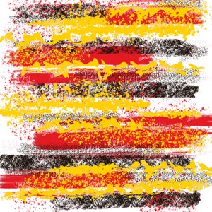 244 - Pinsel - Schwarz, Gelbgold und Rot, digitale Papiere, Sofort-Download, Sublimationsdruck jpg und png 300 dpi, gelbgold, schwarz, rot