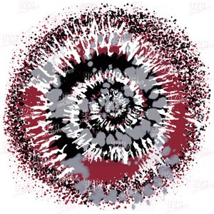 242 - Swirl-Nero, Rosso medio, Bianco, Grigio - Carte digitali, Download immediato, Pennelli digitali, download immediato sublimazione jpg e png 300 dpi