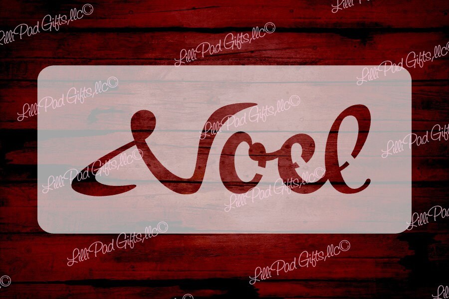 Noel-4x1.25 Re-usable Stencil Noel Stencil Noel Noel - Etsy