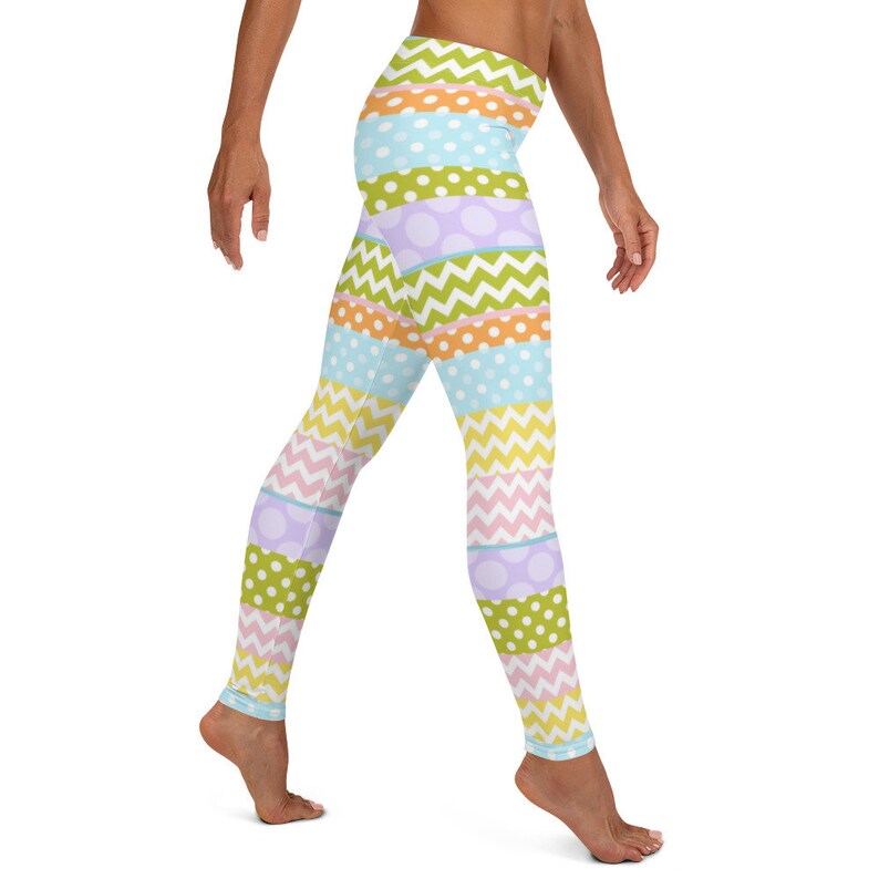 Spring Time Colorful Womens Long Leggings Easter Leggings - Etsy