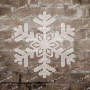REVERSE Snowflake - 5.5x6 -  Re-usable stencil
