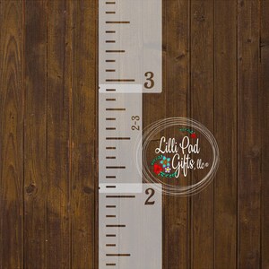 Growth Chart Stencils 1ft.-8ft.- EASY to LINE UP - Re-usable Stencil ...