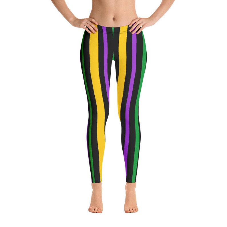 plus mardi gras leggings