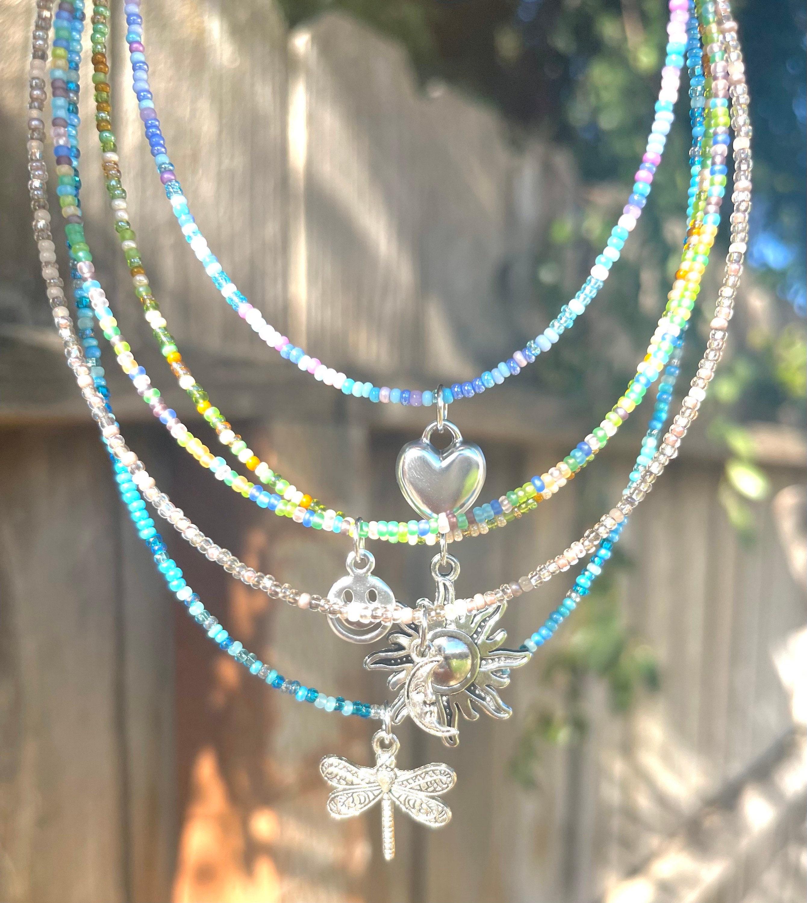 ●VVV● Summer Mix Smile Beads Necklace 23SSNK077MXF Summer Mix Smile Beads Necklace - VVV | 60% - Asian Fashion