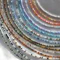 Dainty Seed Bead Necklace, Waterproof Beaded Necklace, Summer Jewelry, Durable Necklace, Colorful Beaded Choker, 8/0 3mm Beaded Necklace