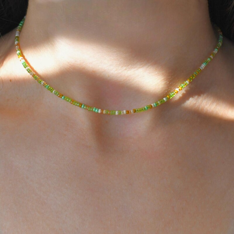 Meadow Dainty Beaded Necklace main image 0