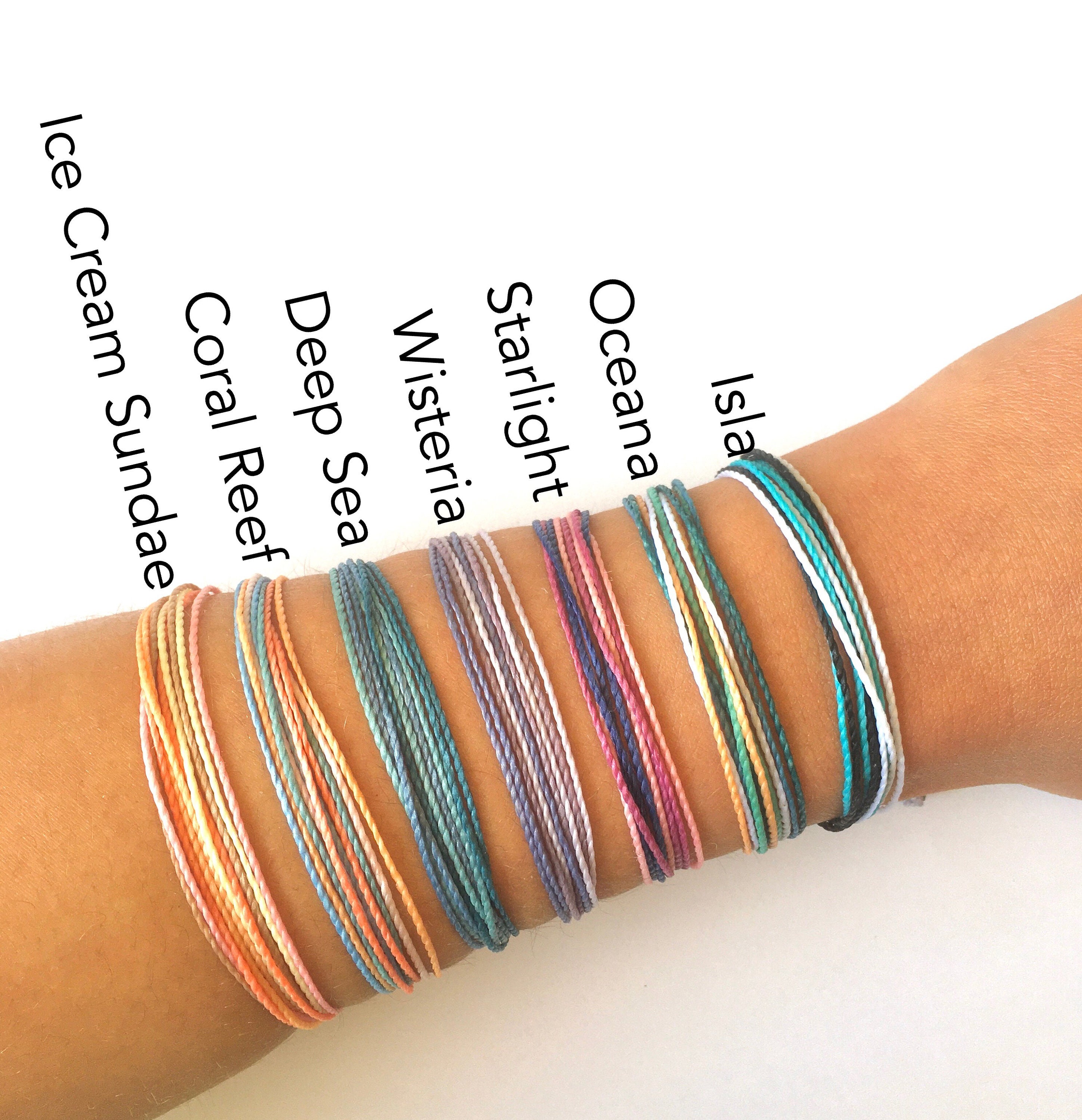 24 Braccialetti Da Spiaggia Colorati Per Donna E Uomo - Bracciali Surfista, Corda E Perline, Regolabili - Foto 5