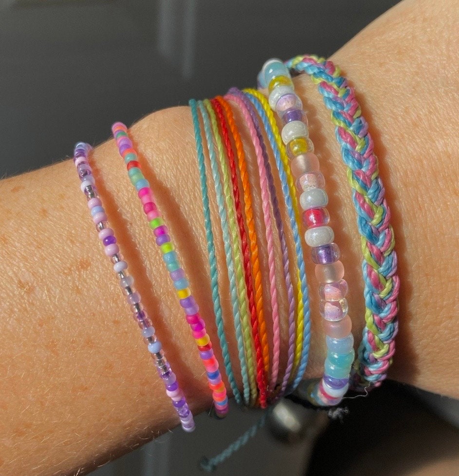 Multicolor Beaded Bracelet/anklet | Seed Bead Jewelry