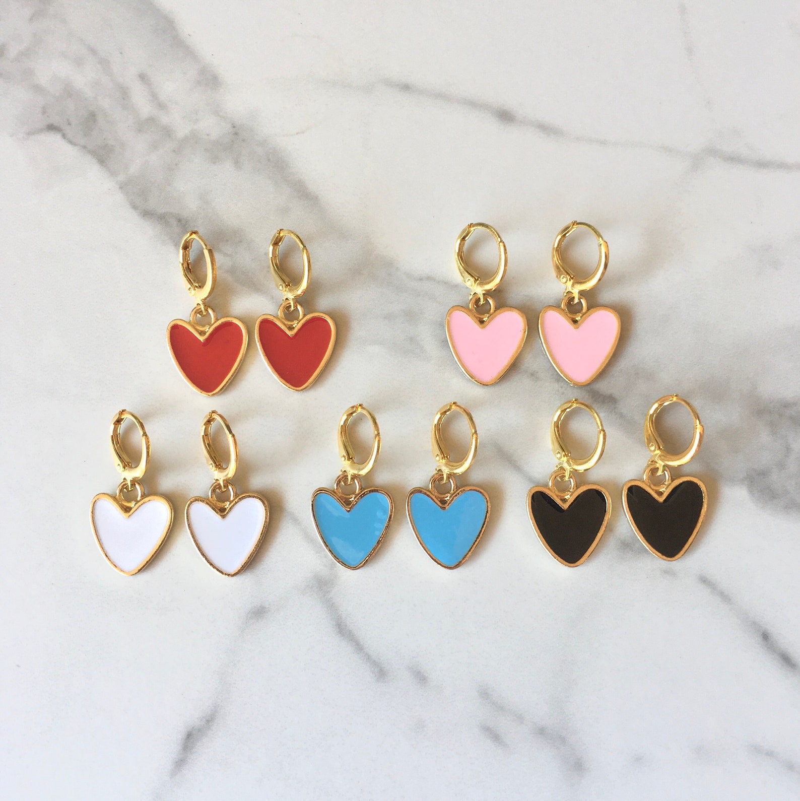 Huggie Heart Earrings | 18k Gold-Plated main image 1