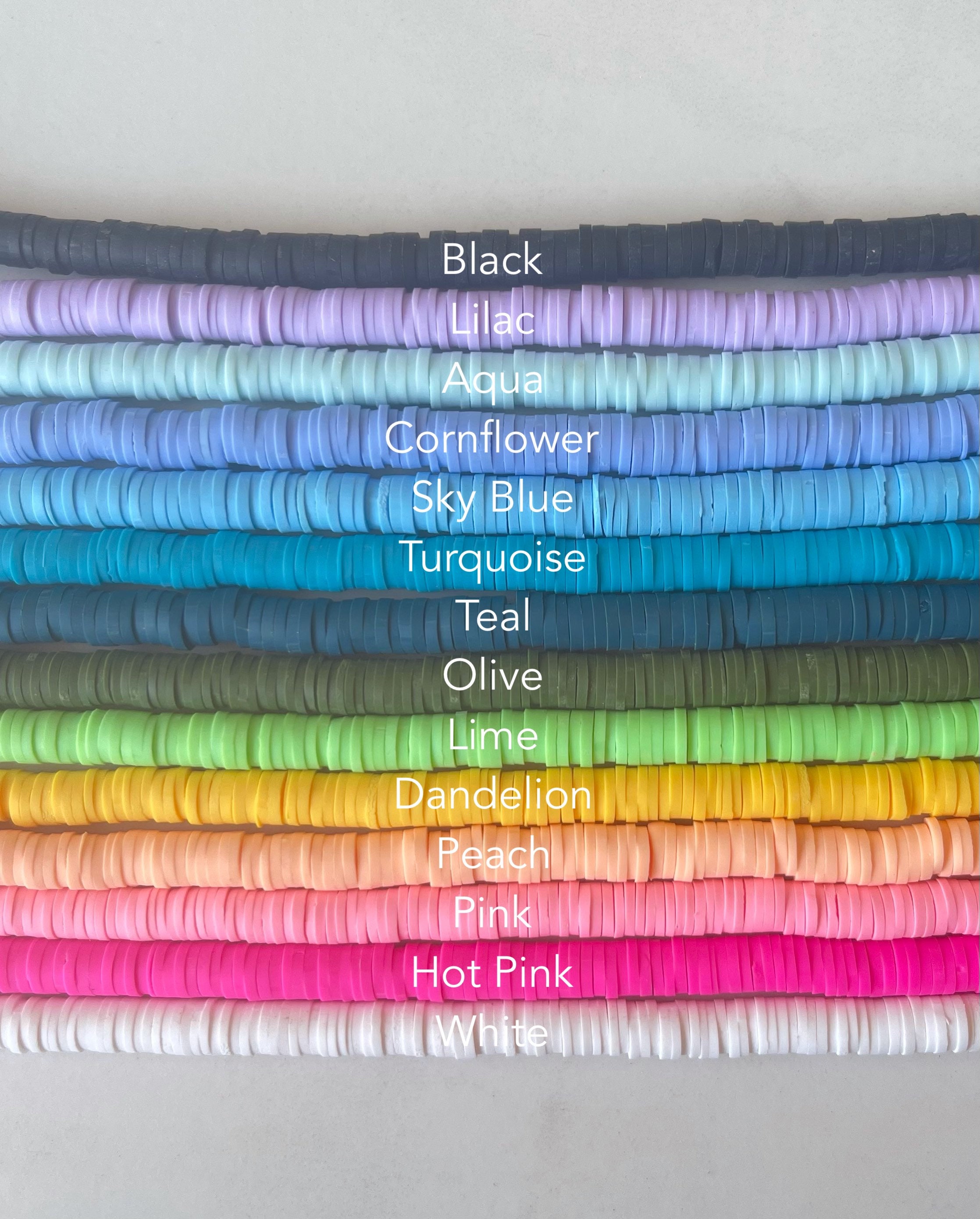 Heishi Bead Waterproof Bracelet/Anklet Choose Your Color Etsy