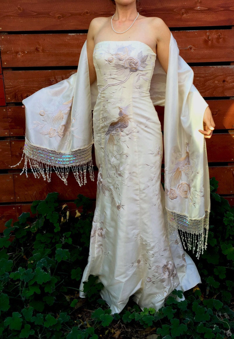Sue Wong Wedding Dress Hand Chinese Embroidery