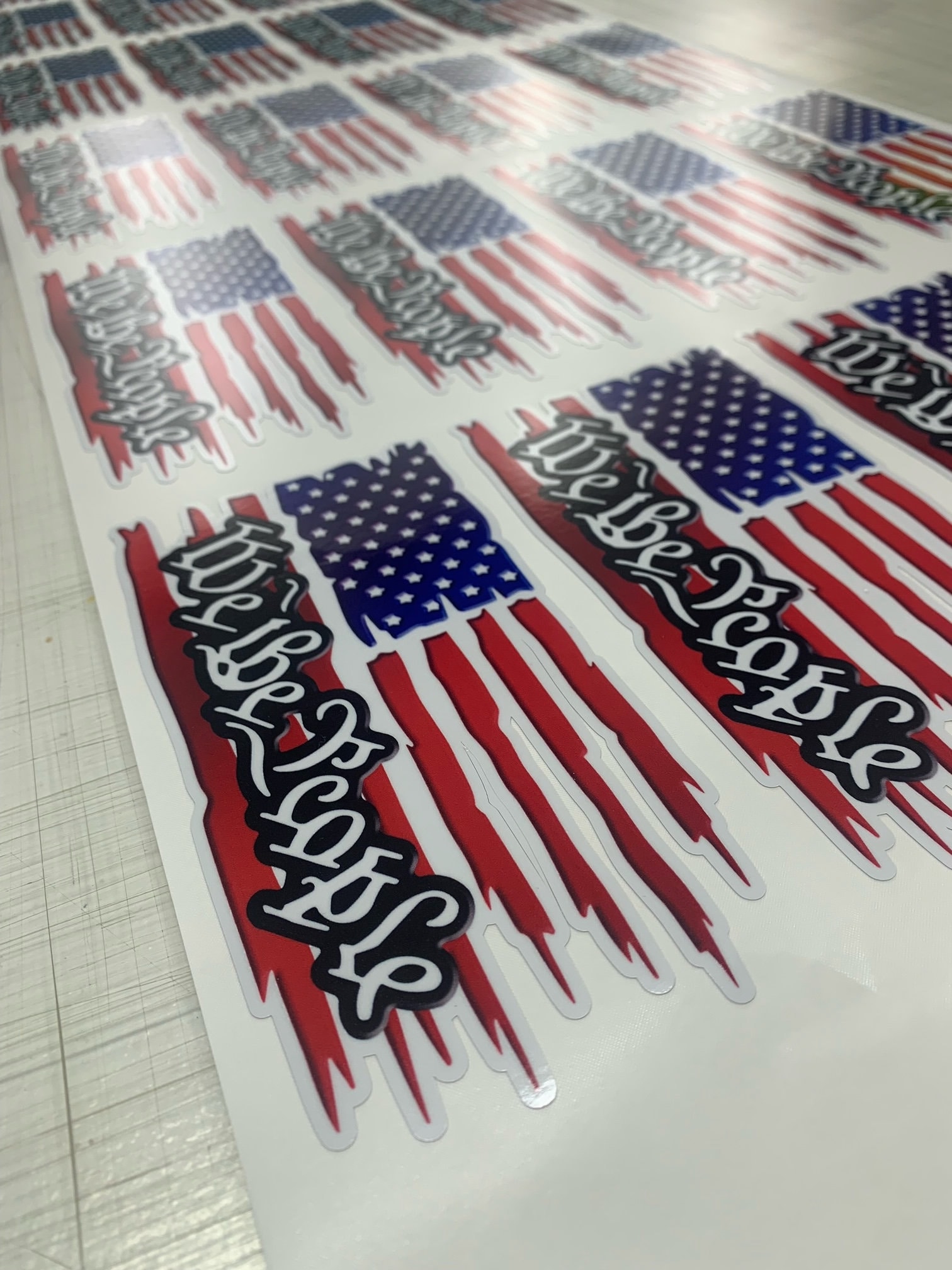 Stickers Vinyle Drapeau Américain 'We The People' - Autocollants Pour Voiture, Fenêtre Ou Mur