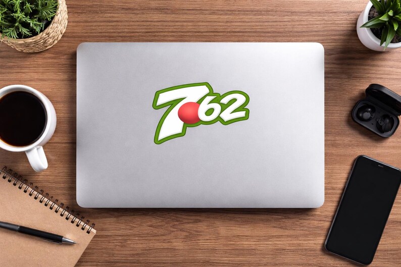 762 decal, vinyl truck window decal, laptop and gun safe decal, weatherproof, number sticker, fun bullet decal image 2