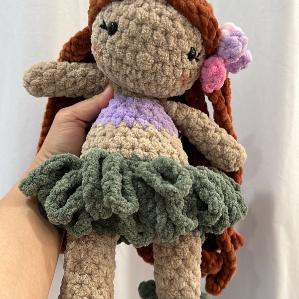 Handmade Crocheted Mini Hula Dancer Doll