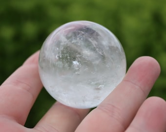 Clear Quartz Sphere - Crystal Quartz Ball 45mm - Crystal Healing - READY TO SHIP