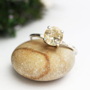 Rutilated Quartz Ring 925 Rutile Quartz Wire Wrapped Ring Etsy
