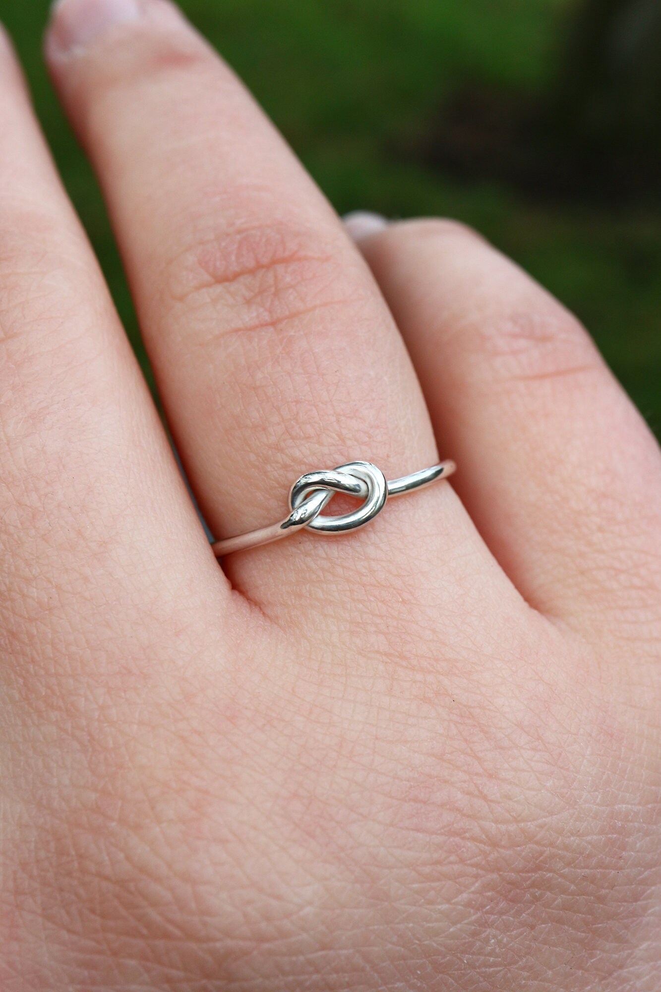 Knot Ring Promise Ring Friendship Ring Sterling Silver Etsy