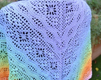 Darling Daisy Rainbow Shawl