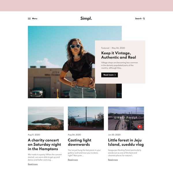 Blogger Template - Etsy