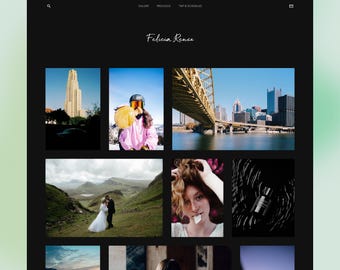 Renee Blogger Theme: Minimalist Portfolio Blogspot Template for Photoblogger