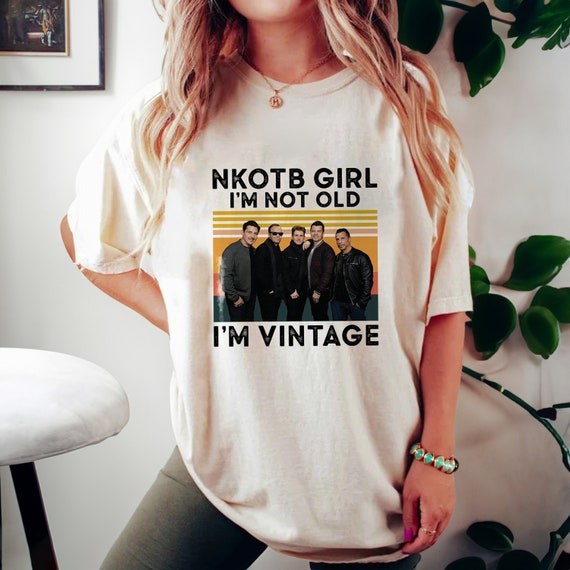 Nkotb Vintage Girl Shirt Classic Rock Concert Tee Donnie Wahlberg