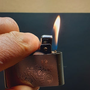 ORBESTAHL Silver Match funktionelles Gasfeuerzeug