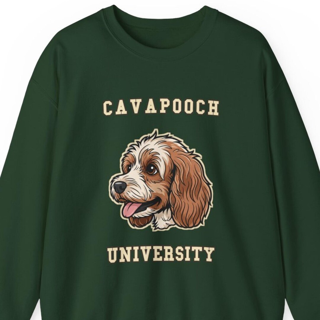 Cavapoo Gift Sweatshirt, Cavoodle Crewneck in Soft Wavy Coat - Etsy