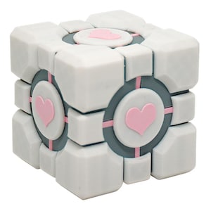 3D Printed Companion Cube Storage Box – 3 Sizes Including Ring Box