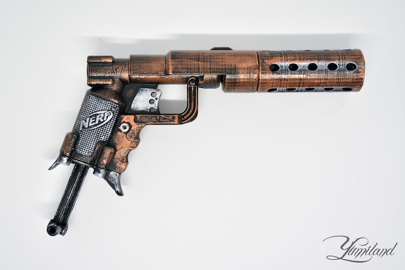Custom Nerf Jolt with Silencer mod Steampunk gun Custom | Etsy