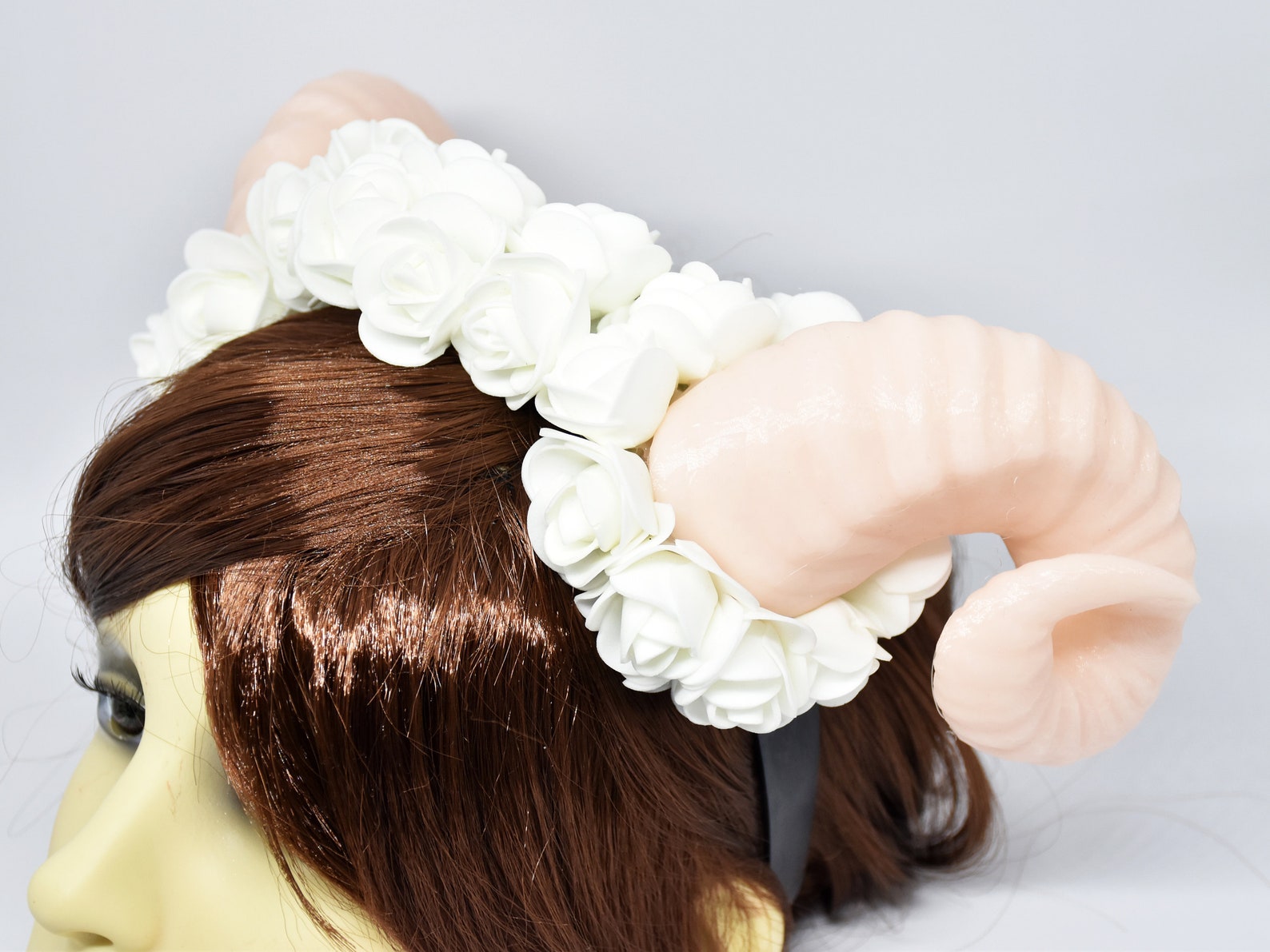 Glow in the Dark Headband Ram Horns Headband Cosplay Devil Etsy