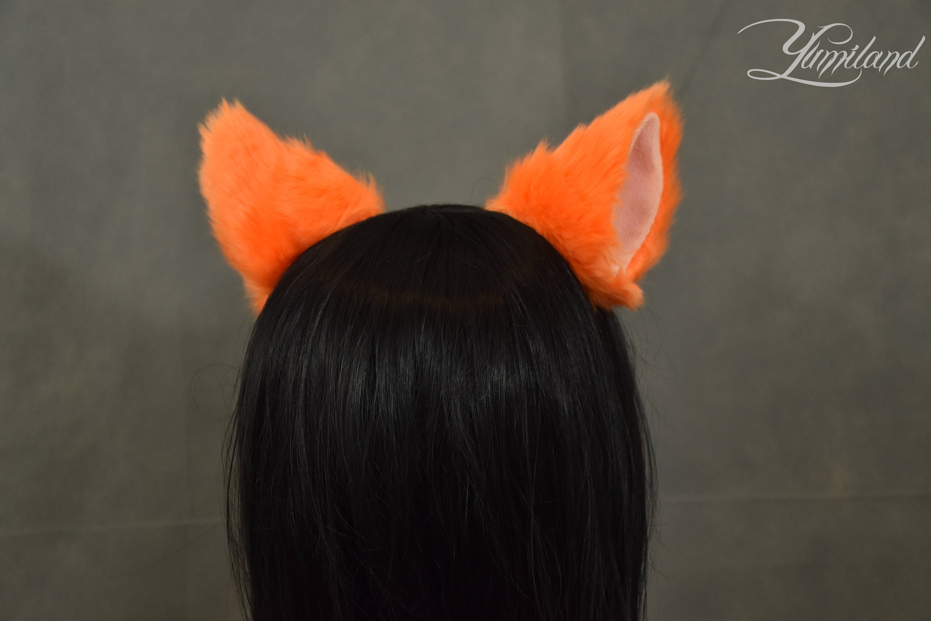 Orange Cat Ears Huge Clip on Cat Ears Cat Ears Clip on Etsy UK