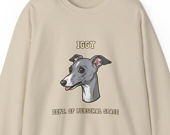 Italienisches Windspiel Sweatshirt, Iggy Rundhalsausschnitt in Slender