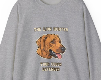 Sudadera Rhodesian Ridgeback, cuello redondo Ridgeback en dorado trigo