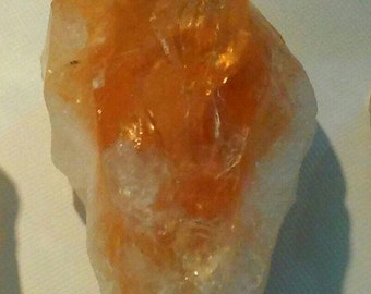 Raw Brazilian Citrine Point: Optimism Crystal