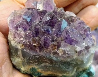 Brazilian Amethyst Cluster, Purple Crystal Decor