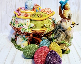 Colored Easter Egg, Rhinestone Easter Egg, Colored Rhinestones, Easter Decor, Spring Decor, bling egg, Easter Gift, Mothers Day