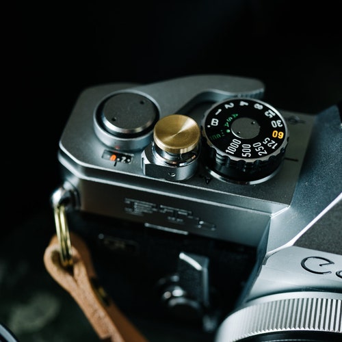 Gold Camera Shutter Release Button Solid Brass Fujifilm Etsy