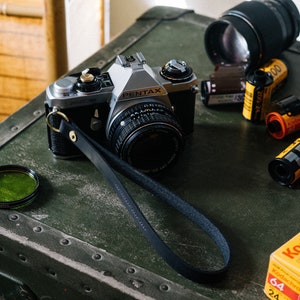 Leather Camera Wrist Strap The No. 3 Black