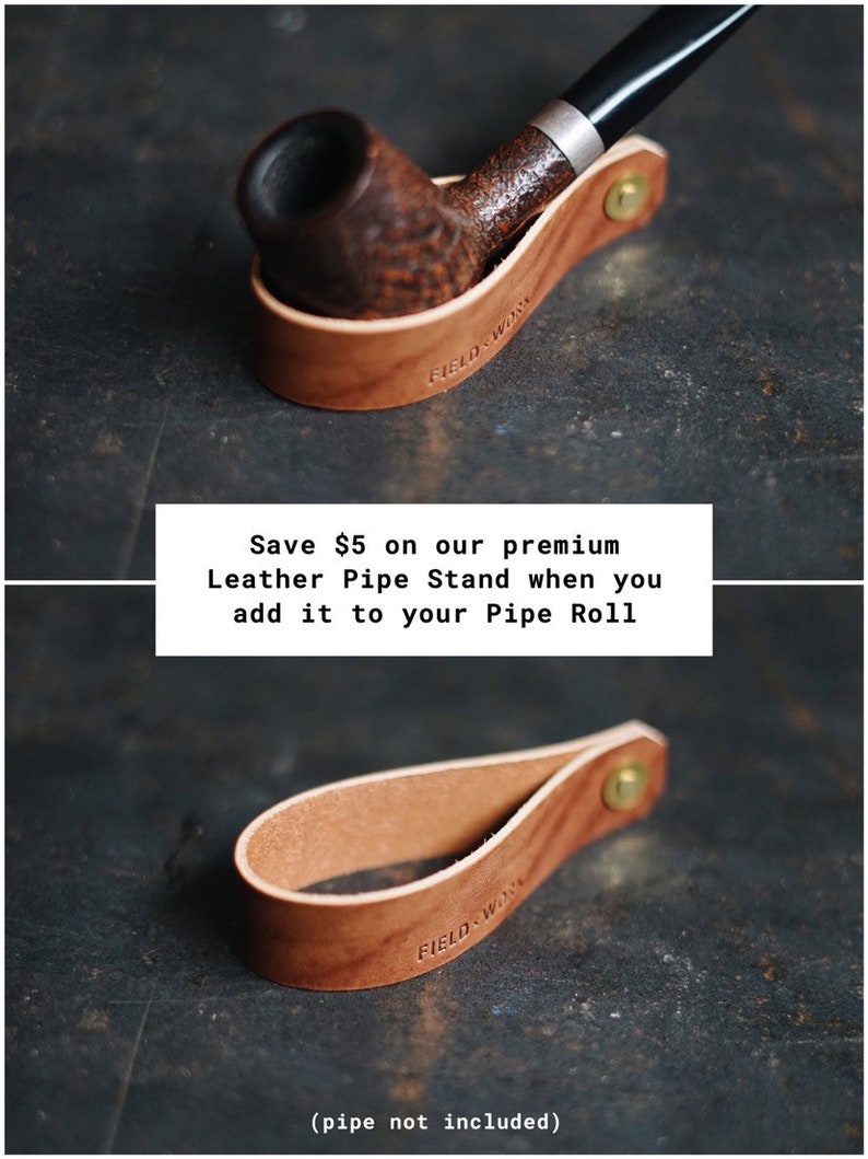 Waxed Canvas Pipe Roll // Travel Tobacco Pouch Etsy