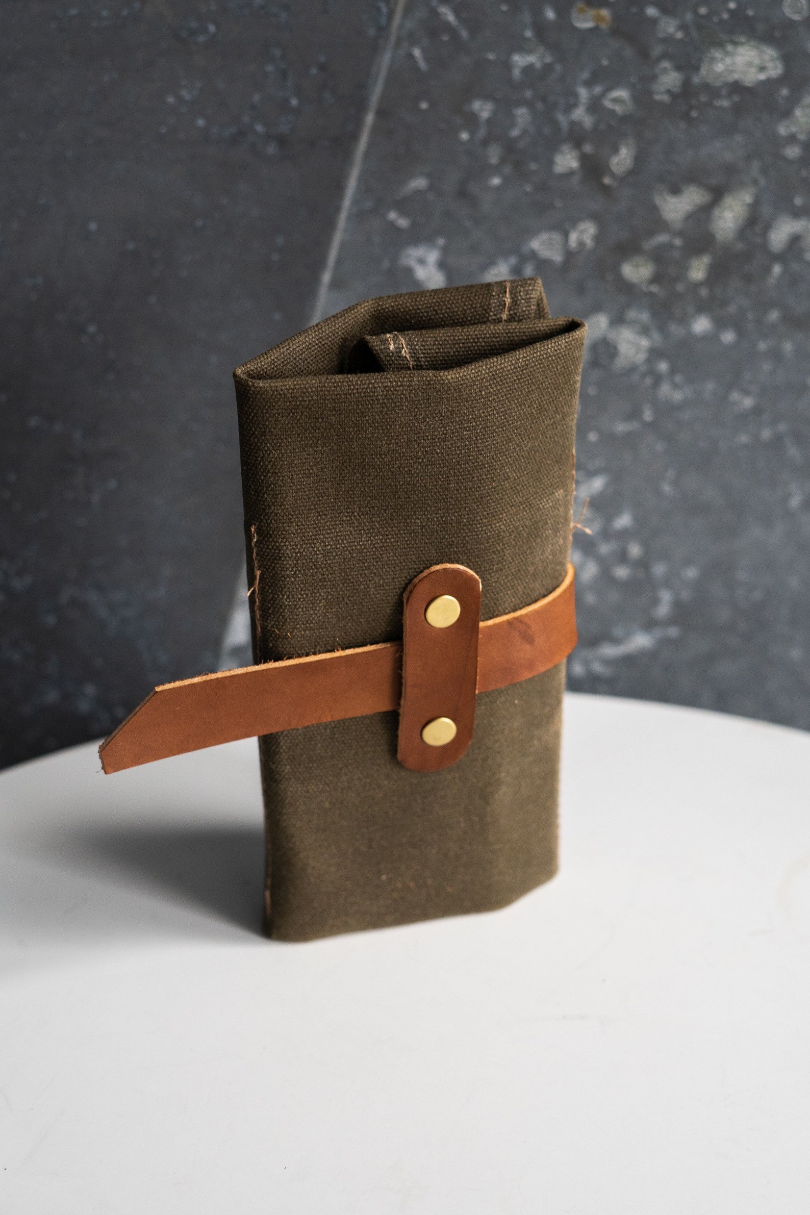 Waxed Canvas Pipe Roll // Travel Tobacco Pouch Etsy