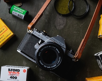 De Lil' Shorty | Leather Camera Strap 35 mm