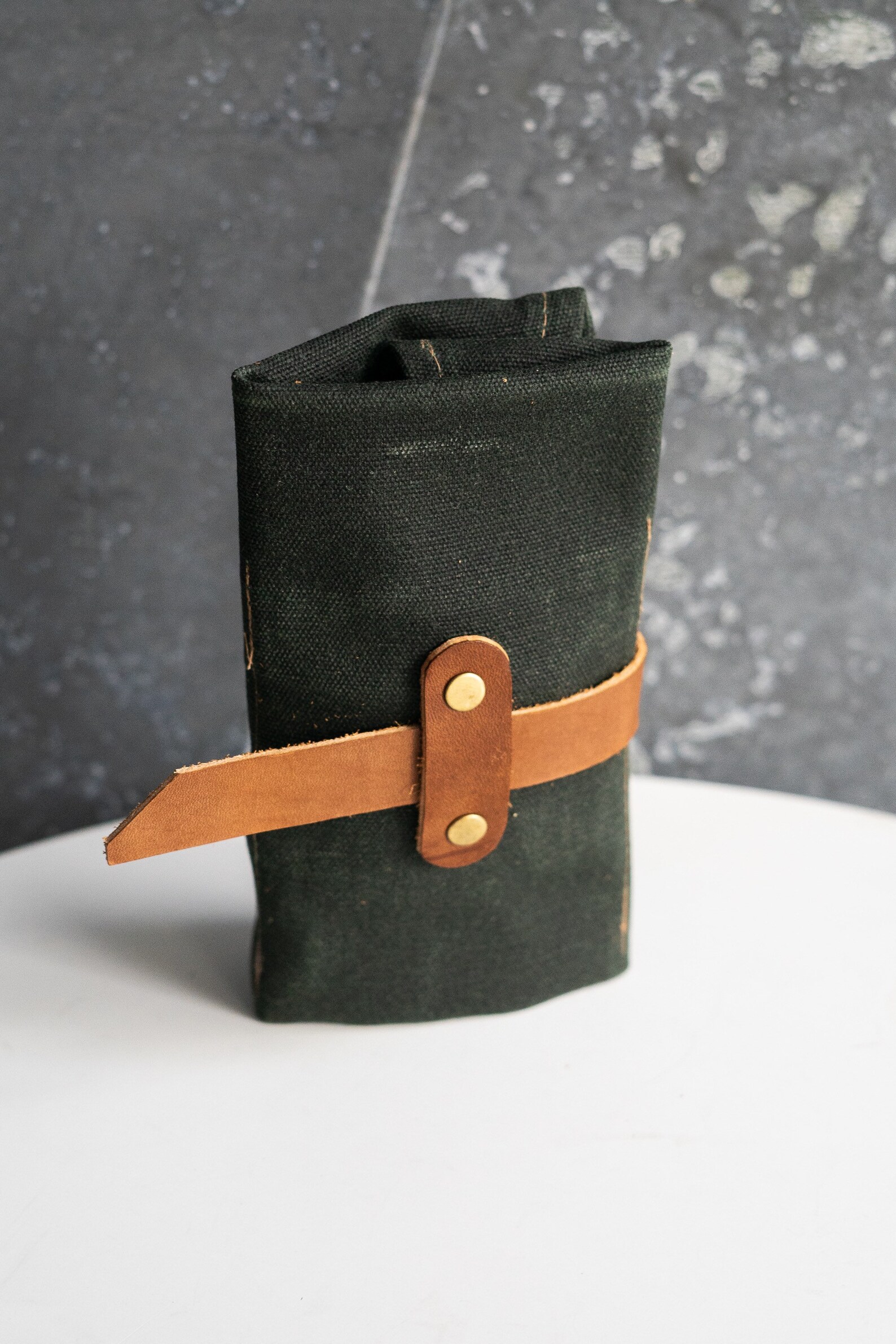 Waxed Canvas Pipe Roll // Travel Tobacco Pouch Etsy