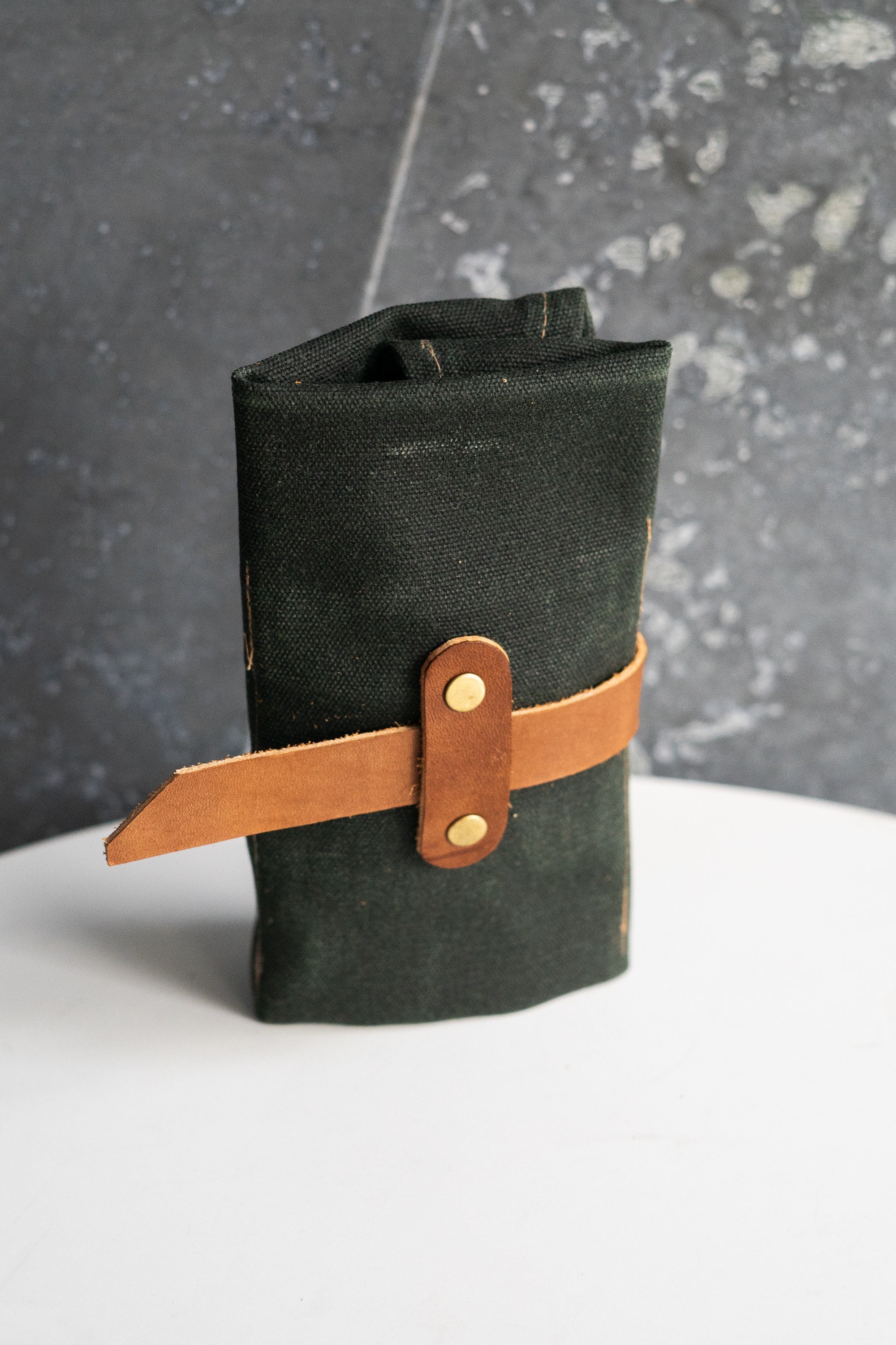 Waxed Canvas Pipe Roll // Travel Tobacco Pouch Etsy