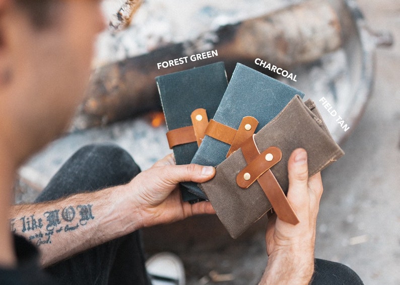 Waxed Canvas Pipe Roll // Travel Tobacco Pouch Etsy