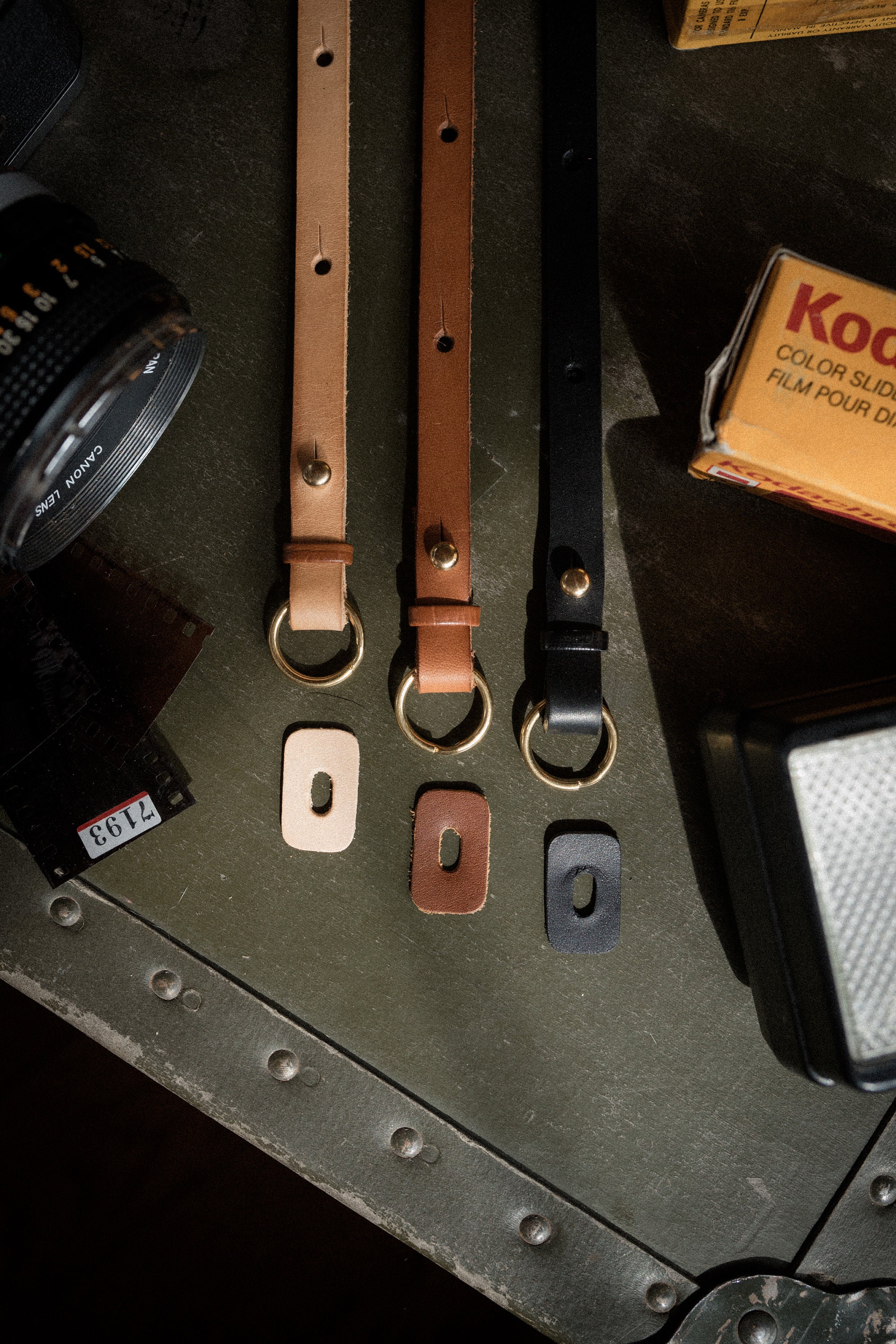 Premium adjustable leather camera strap for Fuji Film and Leica | "The Unnamed Camera Strap" MADE IN CANADA